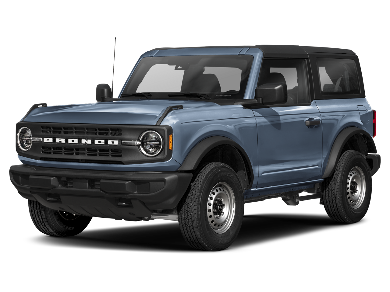 2026 Ford Bronco Base in Avalanche — front three-quarter view