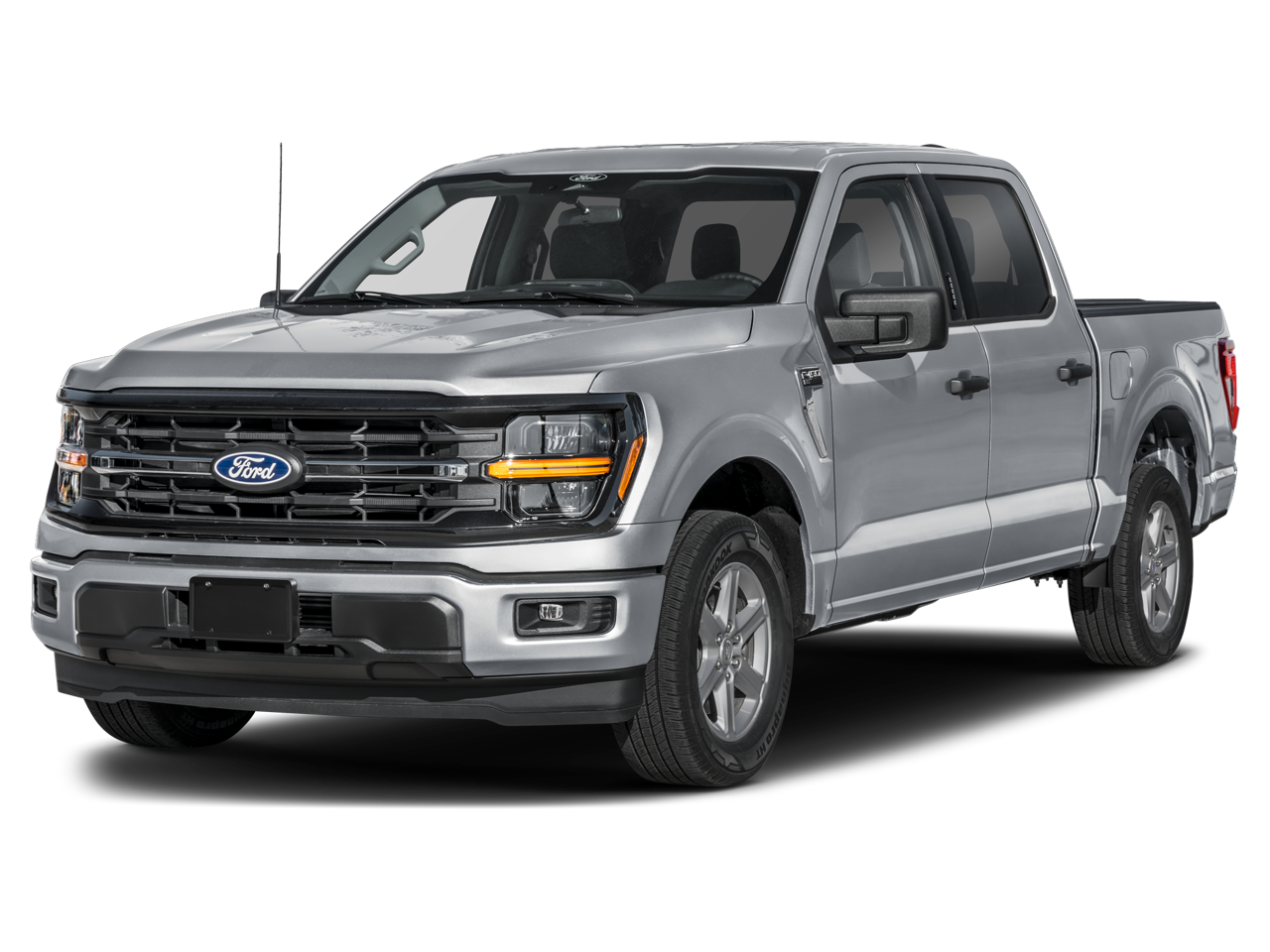 2026 Ford F-150 XLT in Silver Metallic — front three-quarter view
