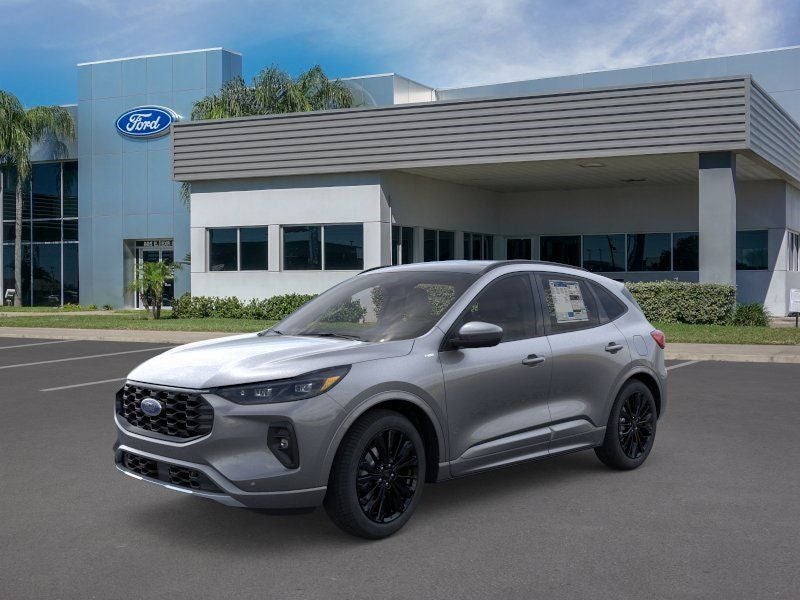 2025 Ford Escape ST-Line Elite in Gray Metallic — front three-quarter view