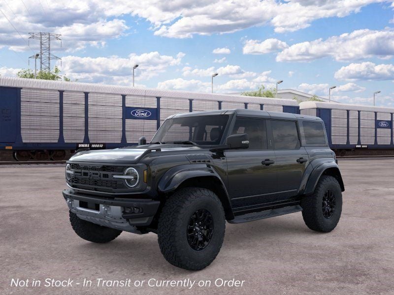 2026 Ford Bronco Raptor in Shadow Black — front three-quarter view