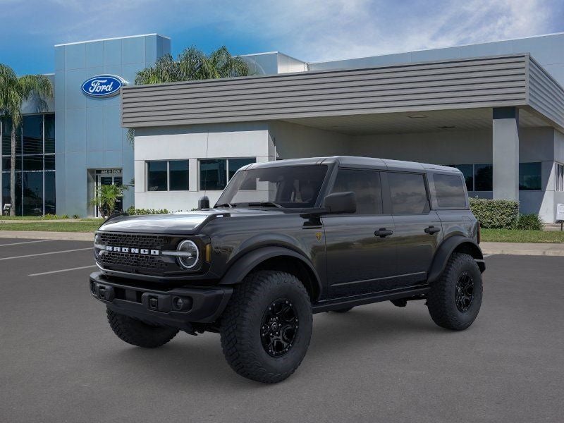 2026 Ford Bronco Badlands in Shadow Black — front three-quarter view
