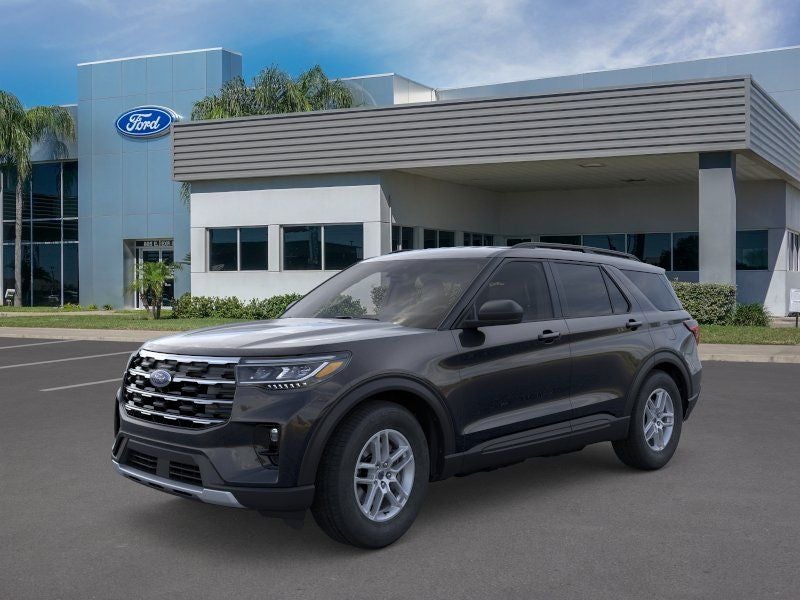 2026 Ford Explorer Active in Black — front three-quarter view