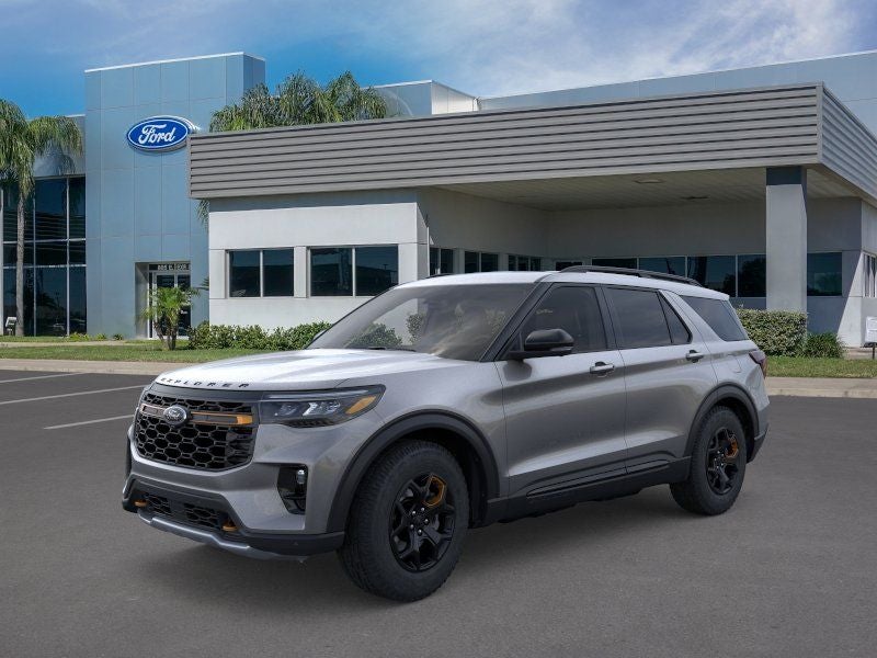 2026 Ford Explorer Tremor in Gray Metallic — front three-quarter view