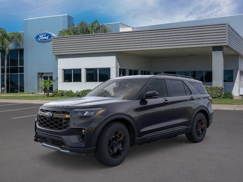 2026 Ford Explorer Tremor in Black Metallic — front three-quarter view