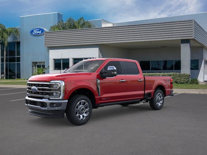 2026 Ford F-250SD King Ranch in Ruby Red Metallic — front three-quarter view