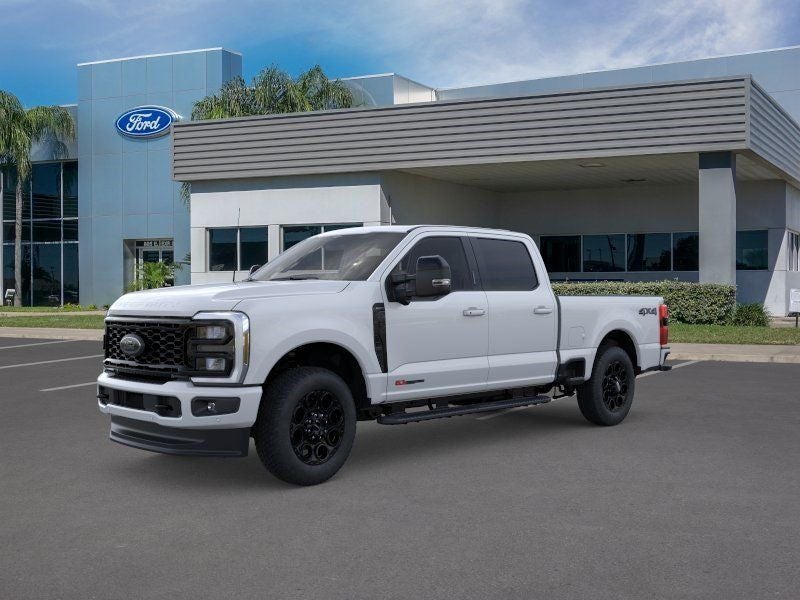 2026 Ford F-250SD Lariat in Oxford White — front three-quarter view