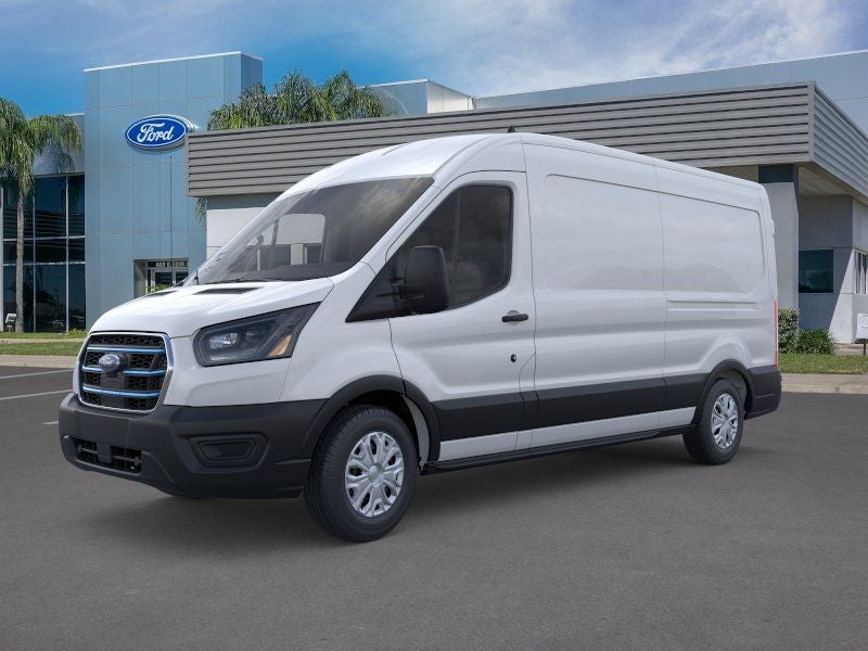 2025 Ford E-Transit-350 Base in Oxford White — front three-quarter view