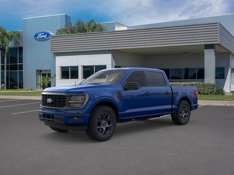 2026 Ford F-150 STX in Blue Metallic — front three-quarter view