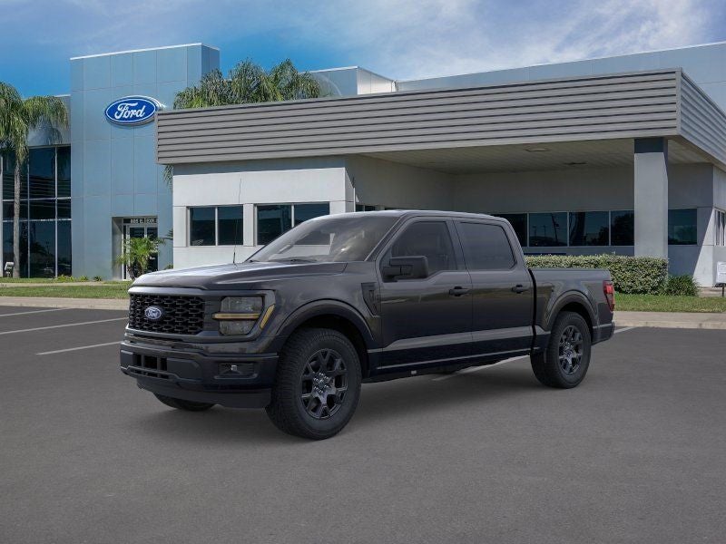 2026 Ford F-150 STX in Black Metallic — front three-quarter view