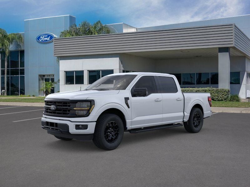 2026 Ford F-150 XLT in Oxford White — front three-quarter view