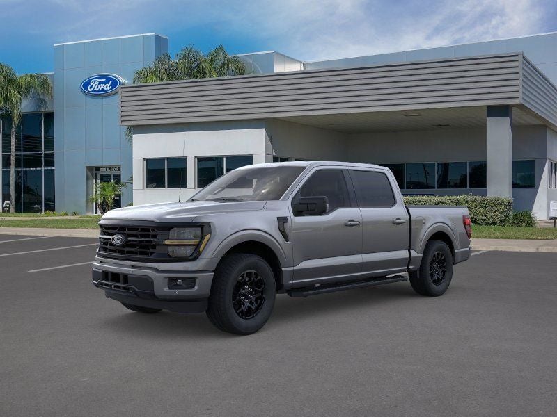 2026 Ford F-150 XLT in Gray Metallic — front three-quarter view