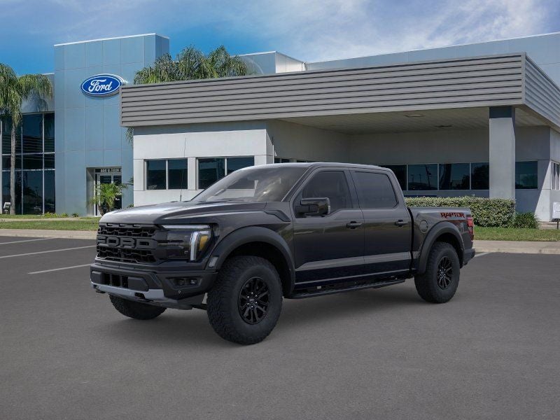 2026 Ford F-150 Raptor in Black Metallic — front three-quarter view