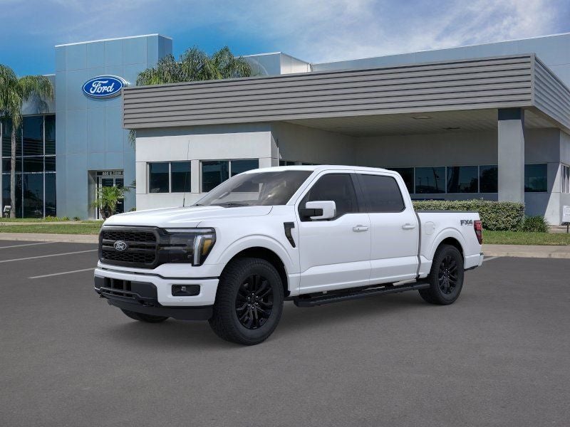 2026 Ford F-150 Lariat in White Metallic — front three-quarter view