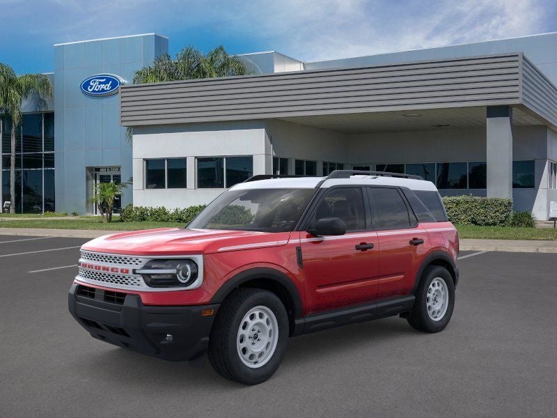 2025 Ford Bronco Sport Heritage in Ruby Red Metallic — front three-quarter view