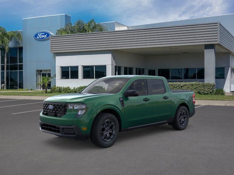 2025 Ford Maverick XLT in Green — front three-quarter view