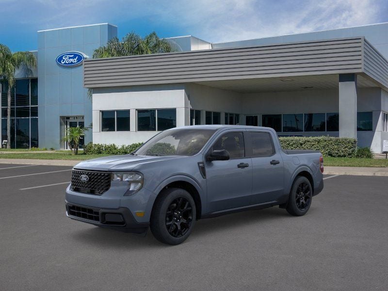 2025 Ford Maverick XLT in Azure Gray Metallic — front three-quarter view