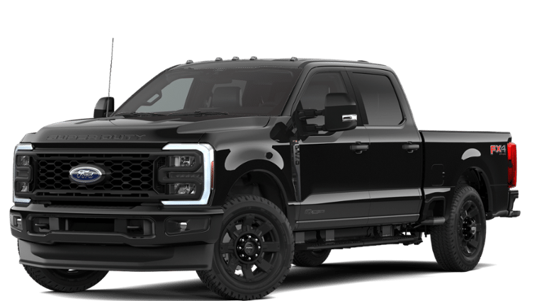 2026 Ford Super Duty F-250 XL in Agate Black Metallic — front three-quarter view