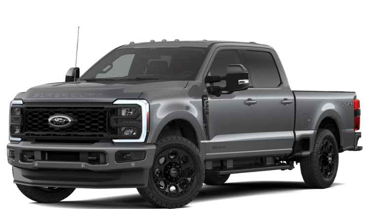 2026 Ford Super Duty F-250 Lariat in Carbonized Gray Metallic — front three-quarter view