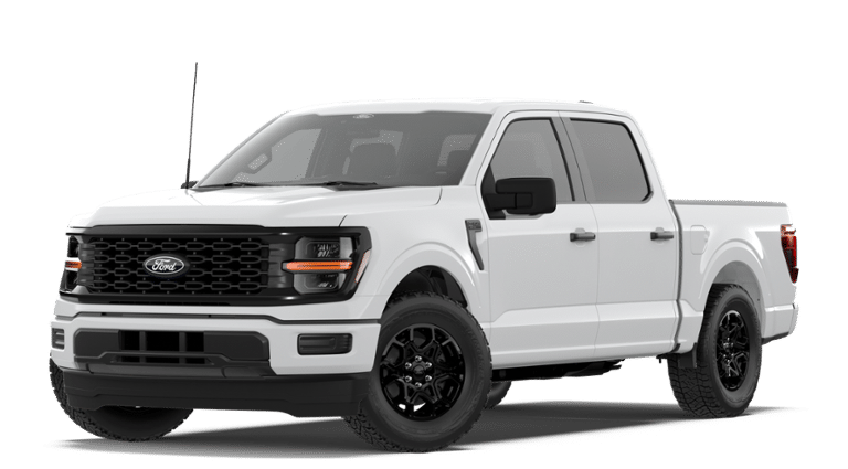 2026 Ford F-150 STX in Oxford White — front three-quarter view