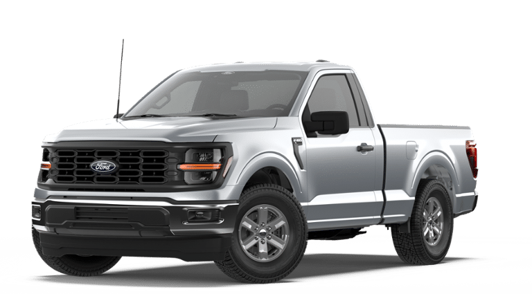 2026 Ford F-150 XL in Iconic Silver Metallic — front three-quarter view